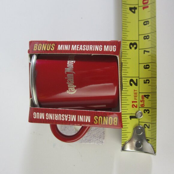 Captain Morgan Mini Measuring Mug Red Christmas Ornament Cup Rum- Lot of 3 - NEW - Picture 8 of 9